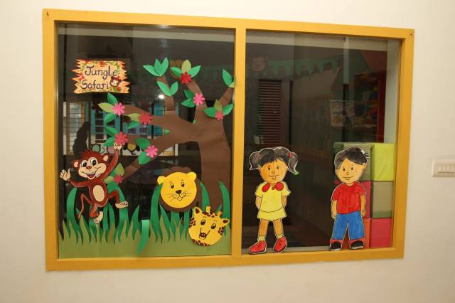 Engaging Jungle Safari Classroom Decor at CHIREC C Nursery A, snoopys