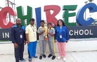 Anvith and Abeek win at Sadhana Infinity Inter-School Tennis Tournament